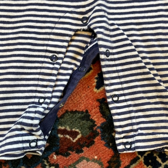 Little English Striped Onesie - Picture 3 of 3